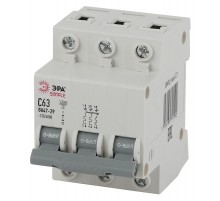 Выключатель автоматический трехполюсный SIMPLE-mod-27 ВА47-29 3P 63А 4,5кА характеристика C SIMPLE  Б0039244  ЭРА