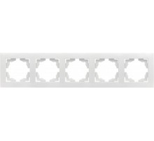 Валенсия рамка 5-местная белая EKF PROxima  EWM-G-305-10  EKF