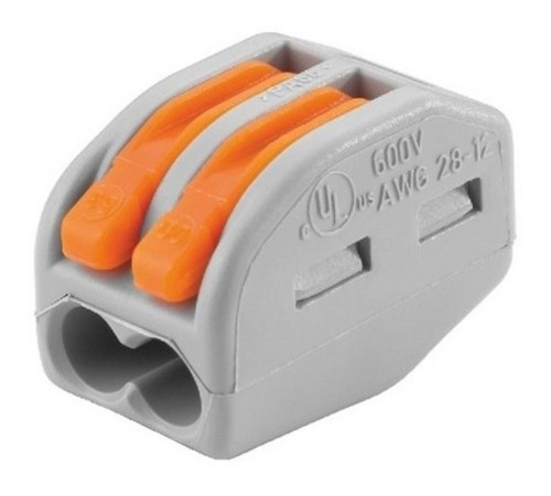 Клемма универсальная 2-проводная 0.08 - 2.5 (4)мм.кв.  222-412  WAGO