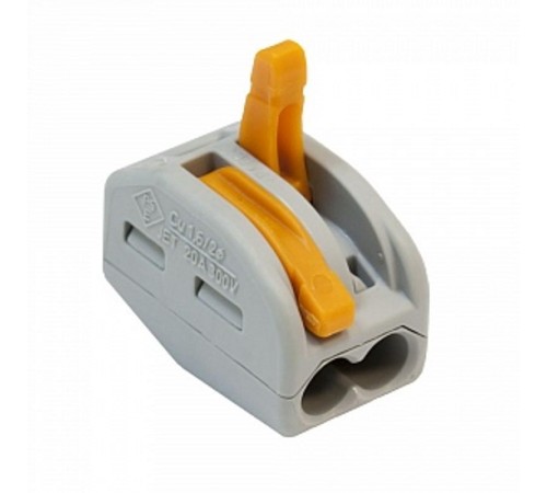 Клемма универсальная 2-проводная 0.08 - 2.5 (4)мм.кв.  222-412  WAGO