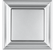 Рамка 1-пост; термопласт; алюминий; Eco Deco  EPD481AL  Jung