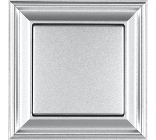 Рамка 1-пост; термопласт; алюминий; Eco Deco  EPD481AL  Jung