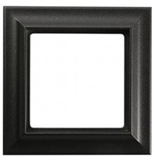 Рамка 1-пост; Eco Profi  Standart; термопласт; черный матовый  EPS481SWM  Jung