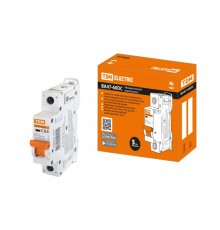 Выключатель автоматический однополюсный ВА47-60DC 1P 63А 6кА х-ка С  SQ0223-1017  TDM