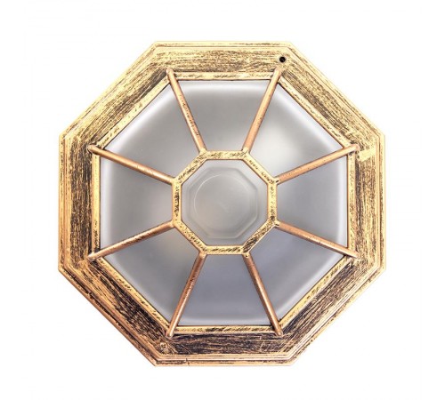 Светильник архитектурный декоративный уличный PL661 60W 230V 270*270*120 черное золото (на стену/потолок)  11651  Feron