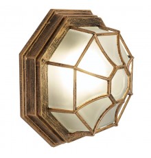 Светильник архитектурный декоративный уличный PL661 60W 230V 270*270*120 черное золото (на стену/потолок)  11651  Feron