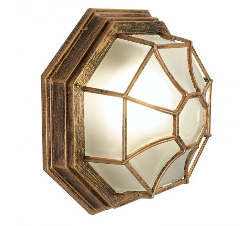 Светильник архитектурный декоративный уличный PL661 60W 230V 270*270*120 черное золото (на стену/потолок)  11651  Feron