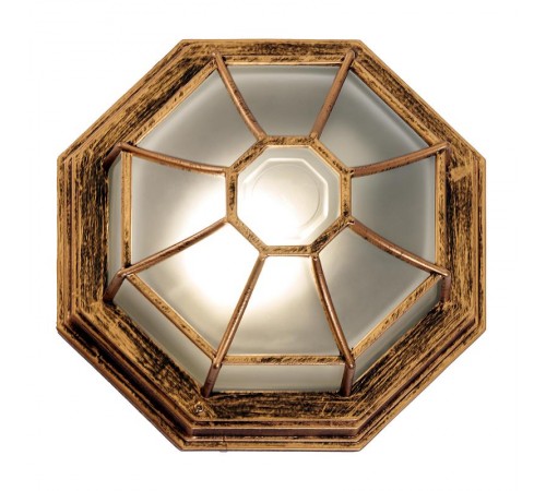 Светильник архитектурный декоративный уличный PL661 60W 230V 270*270*120 черное золото (на стену/потолок)  11651  Feron