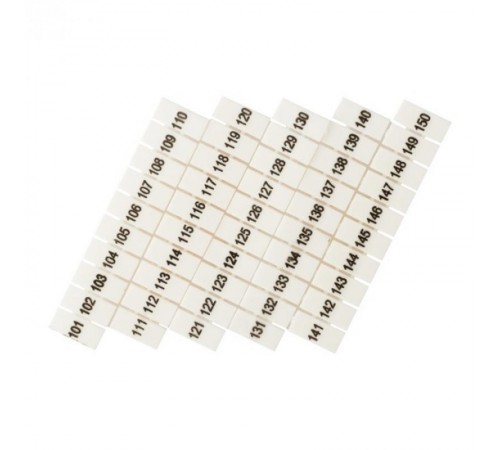 Маркеры для JXB-ST 4 с нумерацией 100-150 (100 шт.) EKF PROxima    zb-st-2.5-100-150    EKF