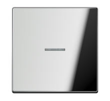 Клавиша для KNX кнопки с окошком, 1 группа; металл; хром  GCR101KO5  Jung