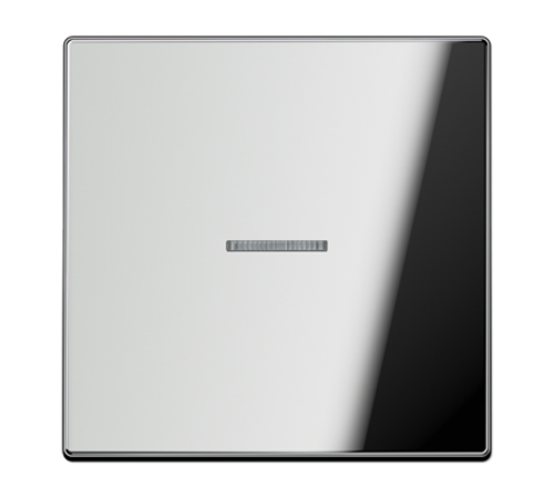 Клавиша для KNX кнопки с окошком, 1 группа; металл; хром  GCR101KO5  Jung