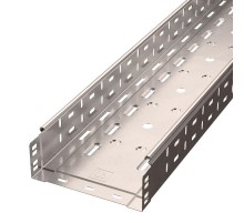 Лоток перфорированный Стандарт INOX (AISI 409) 200х80х3000 (0,8 мм) (6 м/уп)  PR16.2418  Промрукав