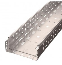 Лоток перфорированный Стандарт INOX (AISI 409) 200х80х3000 (0,8 мм) (6 м/уп)  PR16.2418  Промрукав