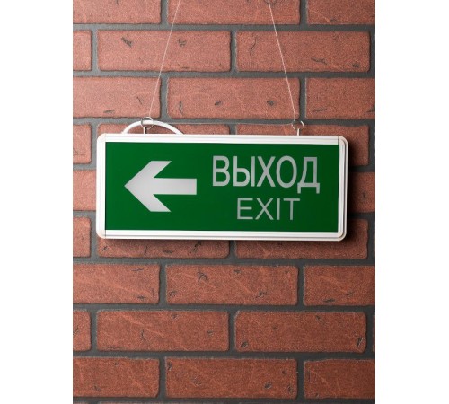 Световой указатель аварийного освещения светодиодный EXIT-202 LED EKF Proxima 3Вт 1,5ч комбинированный потолочный  EXIT-DS-202-LED  EKF