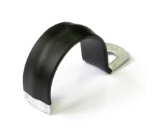 Скоба металлическая однолапковая с полимерным покрытием СМО-П d31-32 мм (50 шт/уп)  PR08.6011  Промрукав