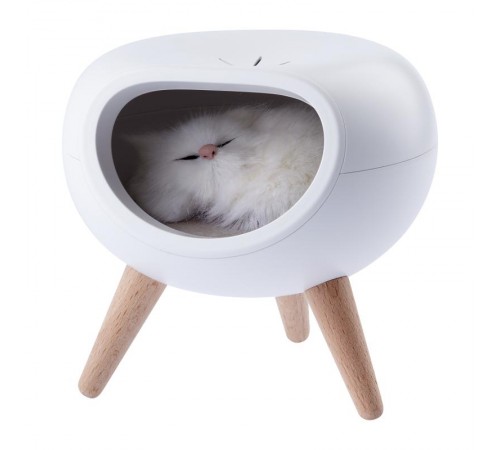 Светильник-ночник светодиодный настольный NLED-467-1W-W "Котенок в домике", белый   Б0052814  ЭРА