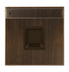 Плата (фиксация защёлкиванием) для одного модуля с полем для надписи; металл; латунь Antik ME1969-1NAWEAT Jung