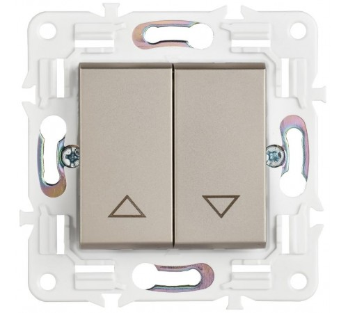 SKANDY Выключатель жалюзи 10А SK-V12Sh шампань  SK-V15-0-10-K37  IEK