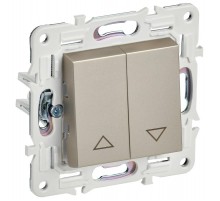 SKANDY Выключатель жалюзи 10А SK-V12Sh шампань  SK-V15-0-10-K37  IEK