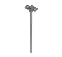 Держатель для прутка D6-10 мм вкручиваемый со шпилькой М8 L180 мм HD  DPV-SM8-180-D6-10 HD  КМ - профиль