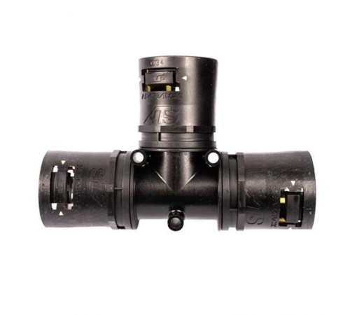 Ответвитель AT282128/T/BLY, Т-образный, полиамид 66/эластомер, черный/желтый, d28/d21/d28, 1 шт. в пачке  7TCA296170R0890  ABB