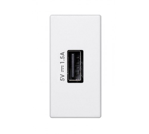 Simon Connect Зарядное устройство USB, К45, узкий модуль, 5 В, 1,5 А, белый  K126C-9  Simon