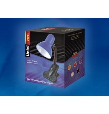 Светильник настольный TLI-206 цоколь E27 черный  02460  Uniel