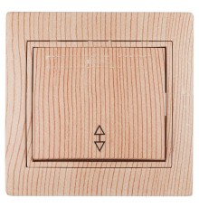 1-103-11 Intro Переключатель, 10А-250В, IP20, СУ, Plano, сосна  Б0030041  Intro