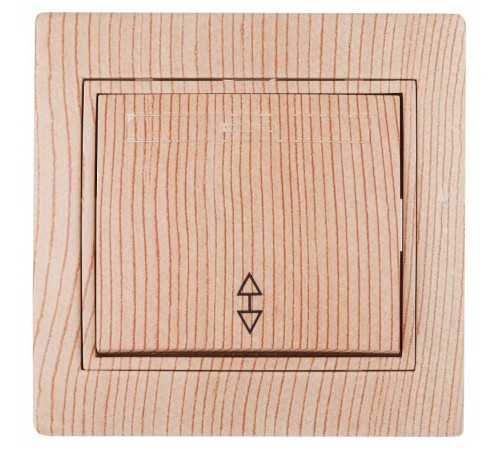 1-103-11 Intro Переключатель, 10А-250В, IP20, СУ, Plano, сосна  Б0030041  Intro