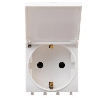 Розетка 2P+E, с з/ш, "Avanti" IP41, белая  4400012  DKC