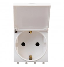 Розетка 2P+E, с з/ш, "Avanti" IP41, белая  4400012  DKC