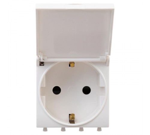 Розетка 2P+E, с з/ш, "Avanti" IP41, белая  4400012  DKC