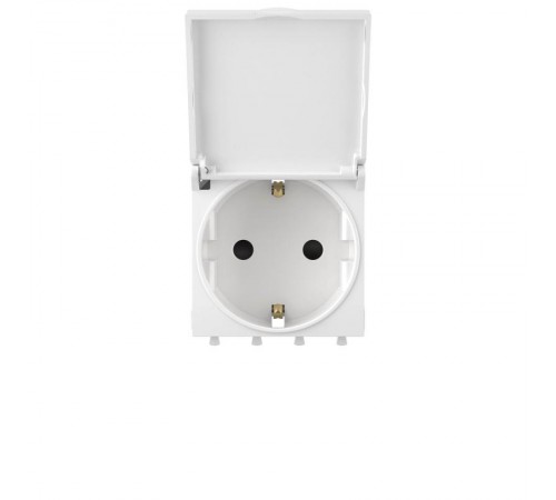 Розетка 2P+E, с з/ш, "Avanti" IP41, белая  4400012  DKC