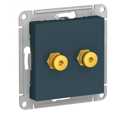 AtlasDesign Изумруд АудиоРозетка двухместная  ATN000887  SE