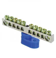 Шина "N" 63.10 (1-н изолятор стойка) никель EKF PROxima  sn1-63-10-1  EKF