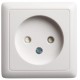 Хит Белый О/У без изолирующей пластины  Розетка без заземления со шторками, 16А, 250В  RA10-137-B  SE