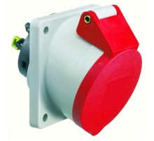 Розетка встраиваемая наклонная 16A 5р(3P+N+PE) 6h 400V IP44 QС 87х71 12741 I 12741-Bals I Bals