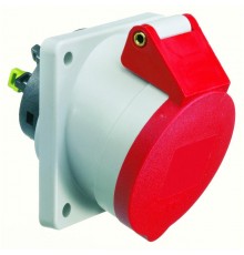 Розетка встраиваемая наклонная 16A 5р(3P+N+PE) 6h 400V IP44 QС 87х71 12741 I 12741-Bals I Bals