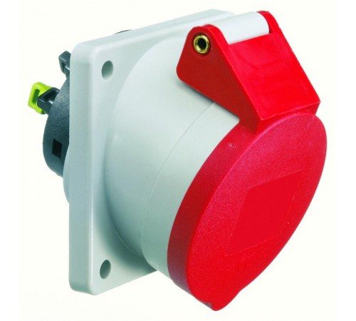 Розетка встраиваемая наклонная 16A 5р(3P+N+PE) 6h 400V IP44 QС 87х71 12741 I 12741-Bals I Bals