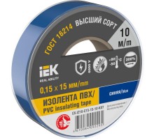 Изолента 0,15х15мм синяя 10м  EX-IZ10-C15-15-10-K07  IEK