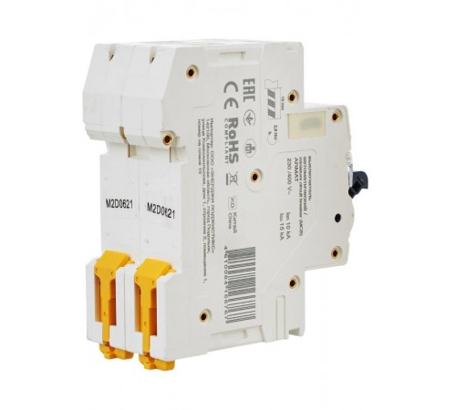 Выключатель автоматический двухполюсный M10N 2P D 6А 10кА ARMAT  AR-M10N-2-D006  IEK