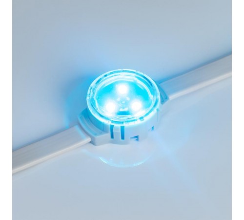 Модуль управляемый SOLEX-SPI-3535-3-12V RGB 120deg (D30x16mm, 0.75W, IP67)  029240  Arlight