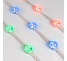 Модуль управляемый SOLEX-SPI-3535-3-12V RGB 120deg (D30x16mm, 0.75W, IP67)  029240  Arlight