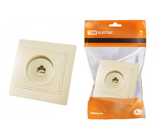 Розетка компьютерная RJ45  сл. кость "Таймыр"  SQ1814-0121  TDM