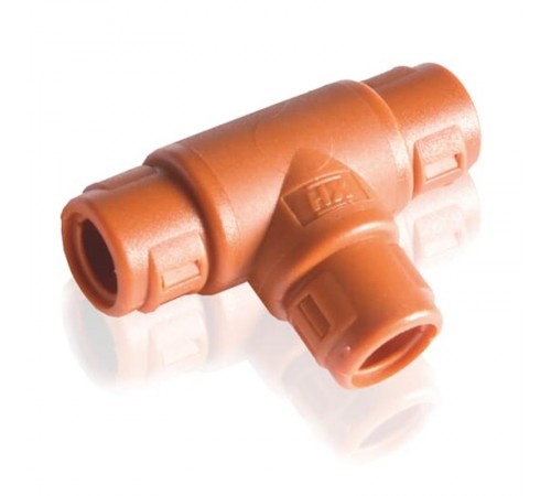 Т-фитинг TPH201220,нейлон 6,оранжевый,d20мм,d12мм,d20мм  7TCA298010R1148  ABB