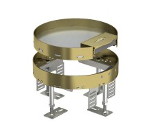 Кассетная рамка RKS2 ном.размер R4 D 215 мм (латунь) (RKS2 R4 M25)  7409254  OBO Bettermann