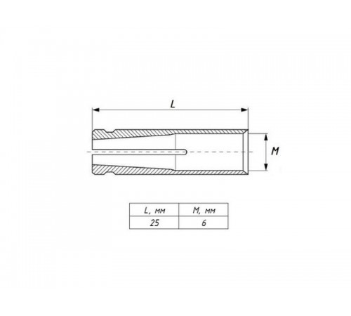 Анкер латунный забивной М6  alzm6  EKF
