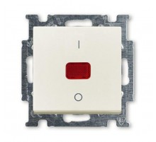 ABB Basic 55 Сл. кость Выключатель 1-клавишный 2-полюсный, 20A  1020-0-0090   2CKA001020A0090  ABB