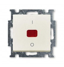 ABB Basic 55 Сл. кость Выключатель 1-клавишный 2-полюсный, 20A  1020-0-0090   2CKA001020A0090  ABB