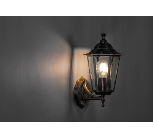 Светильник садово-парковый 6101 60W 230V E27 170*200*320мм черное золото  11125  FERON